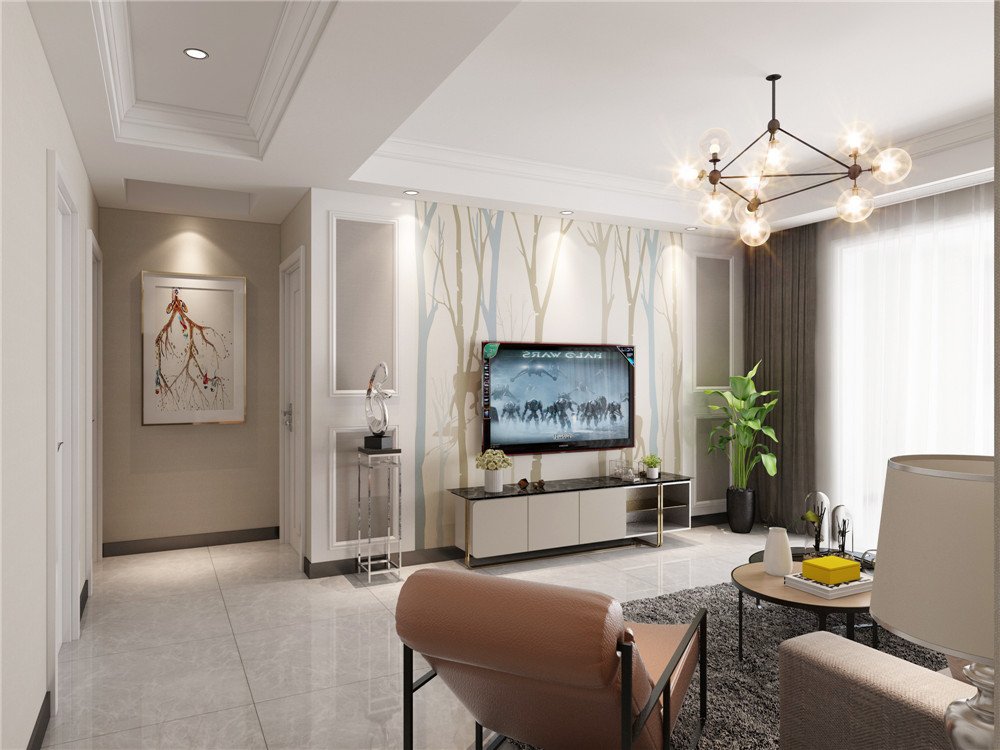 龍湖九里晴川-現(xiàn)代簡約-臥室設(shè)計效果圖